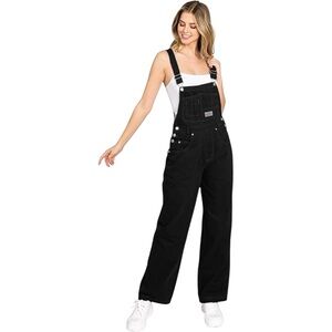 Levi's Strauss & Co Two Horse Brand Women's Black Denim Overalls Size L